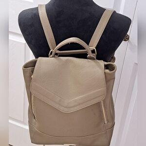 Rampage Leather Olive Green Back Pack  14"×13"×7"